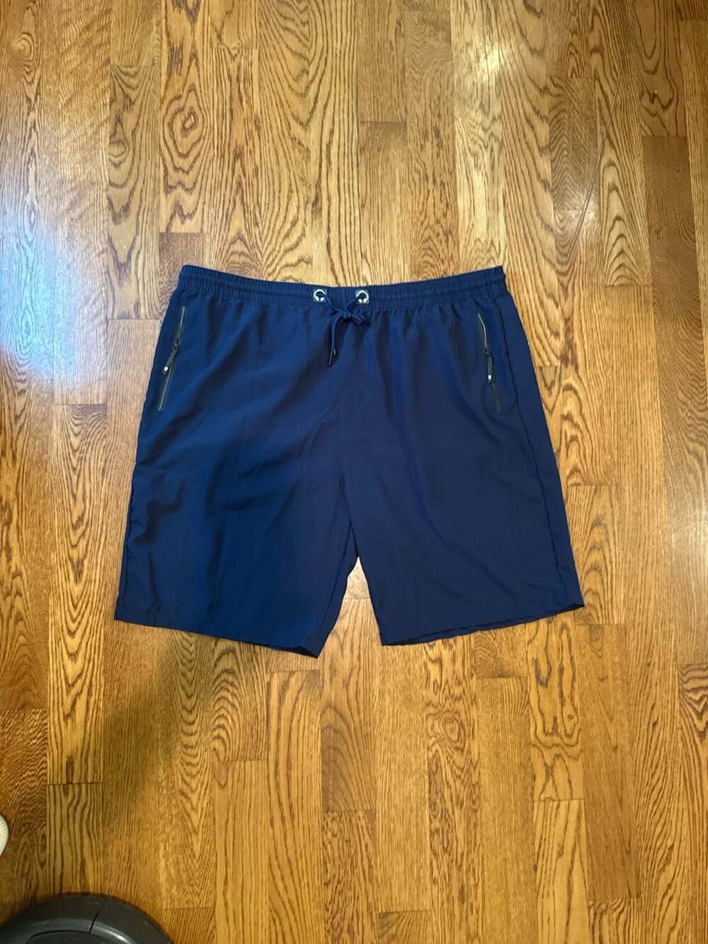 11 Degrees Navy Blue Athletic Gym Shorts with Zip Pockets Size 4XL